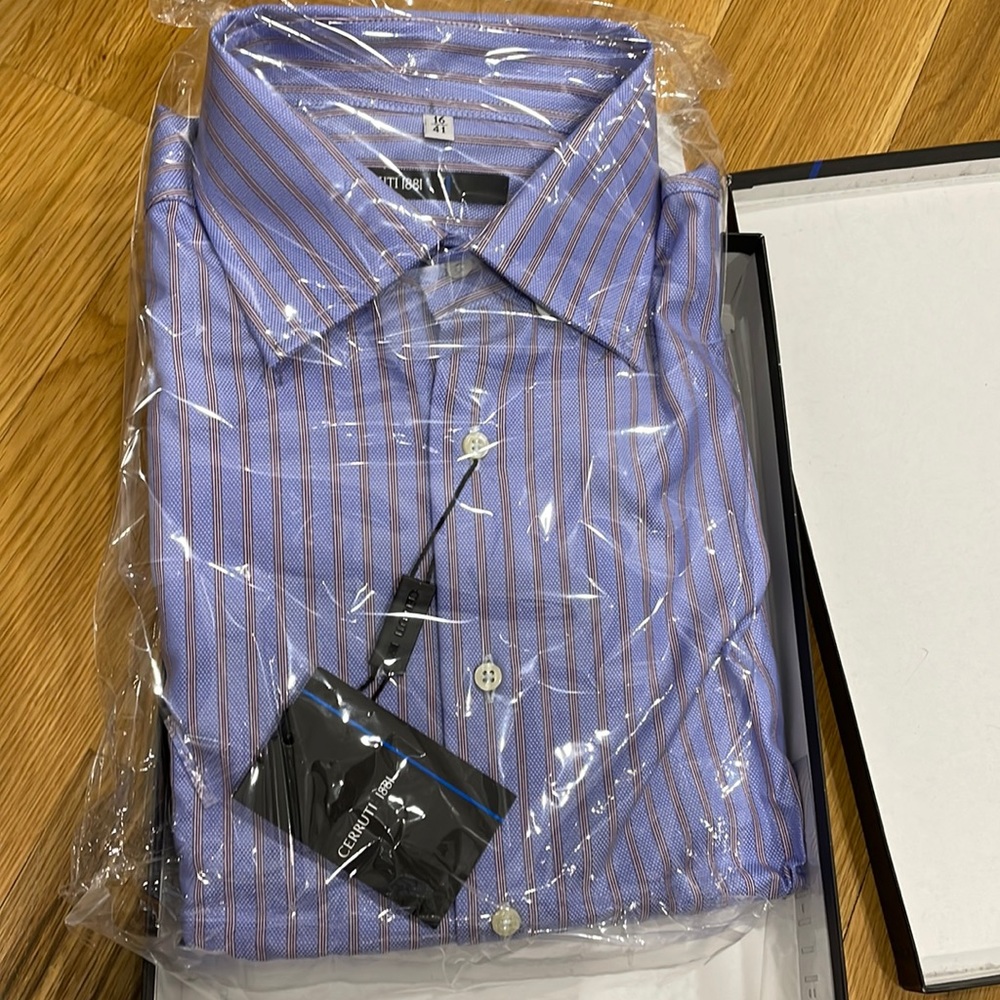 CERRUTI 1881 BUTTON DOWN SHIRT - SIZE L 16/41